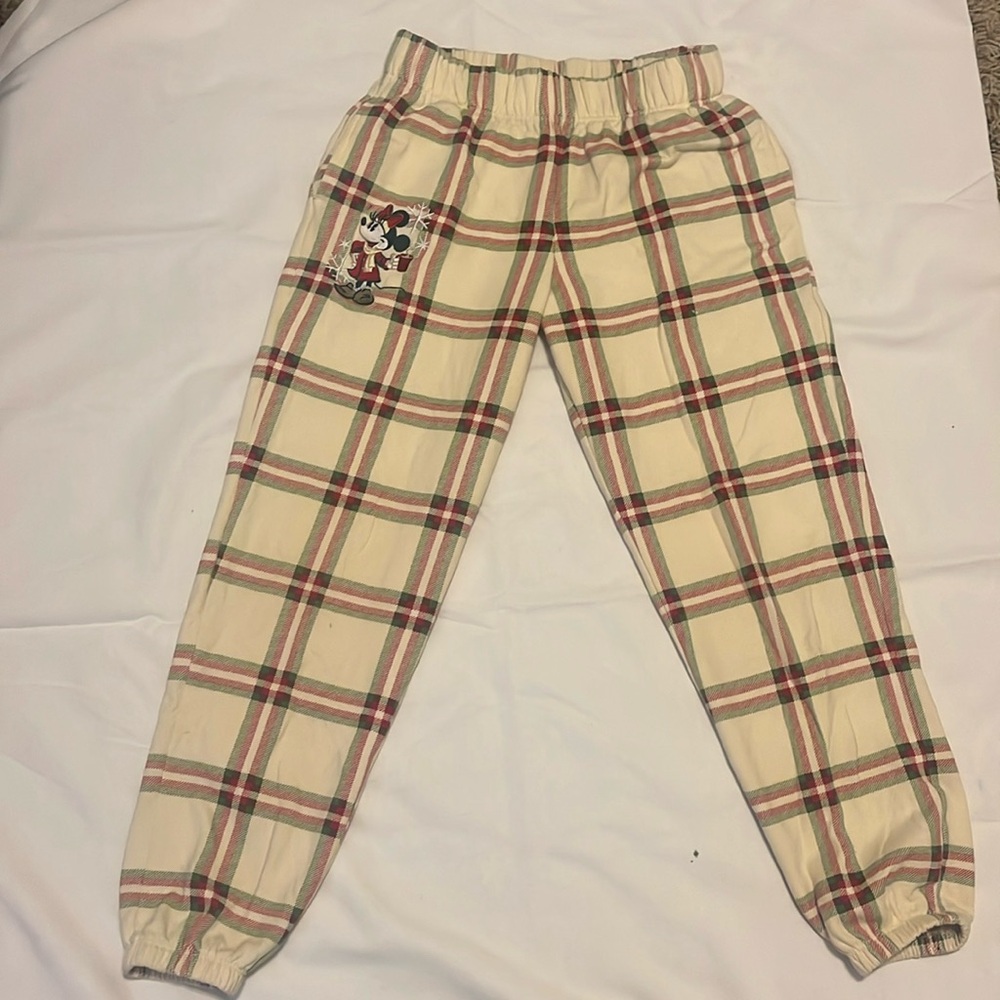 Shop Disney Minnie Mouse Plaid Sweatpants